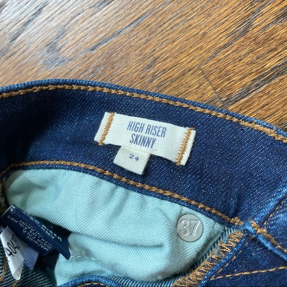 Madewell high riser skinny jeans dark blue - Picture 5 of 5